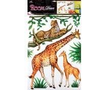 Nástenné nálepky - Žirafa a gepard