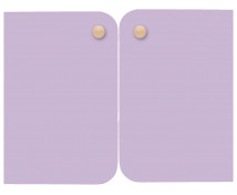 Dvierka stredné pár, pastelové fialové