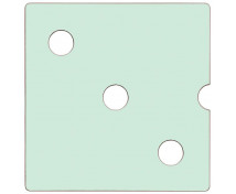 Dvierka Numeric 3 - pastelové zelené