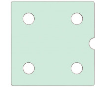 Dvierka Numeric 4 - pastelové zelené