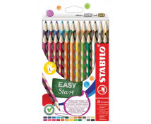 STABILO EASYcolors - ergonomicky tvarované pastelky pre ľavákov, 24 farieb