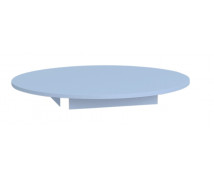Farebná stolová doska 18 mm, kruh 90 cm, modrá