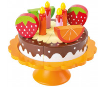 Drevená narodeninová torta