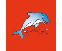 Vankúšik s potlačou - delfín