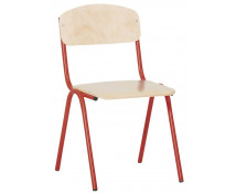 Stolička s kov. konštrukciou , 26cm červená