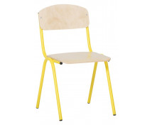 Stolička s kov. konštrukciou , 26cm žltá