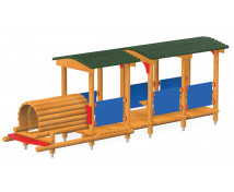 Detské ihrisko - Lokomotíva s vagónom
