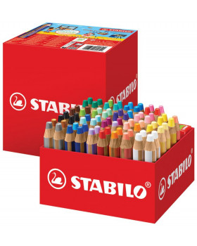 STABILO Woody 3in1 - multifunkčné pastelky, 76 kusov