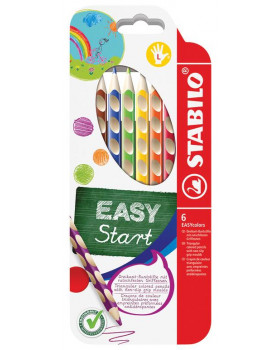 STABILO EASYcolors - ergonomicky tvarované pastelky pre ľavákov, 6 farieb