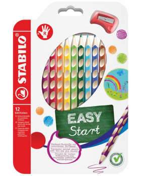 STABILO EASYcolors - ergonomicky tvarované pastelky pre pravákov, 12 farieb