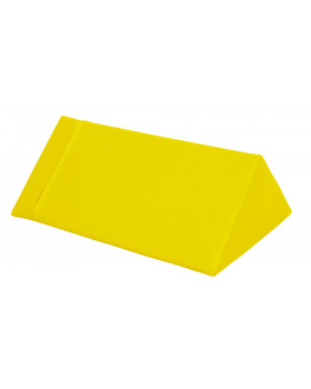 Trojuholník stredný - koženka/žltá